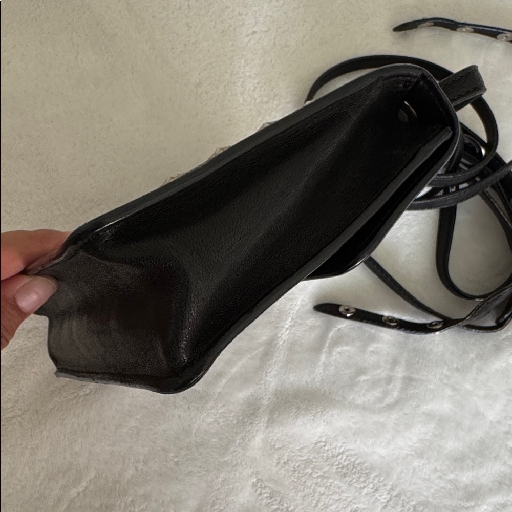 Jimmy Choo Mini Leather Black Silver Star Bag - Picture 5 of 12